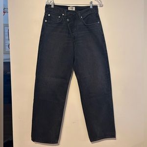AGOLDE BLACK CRISS CROSS JEANS